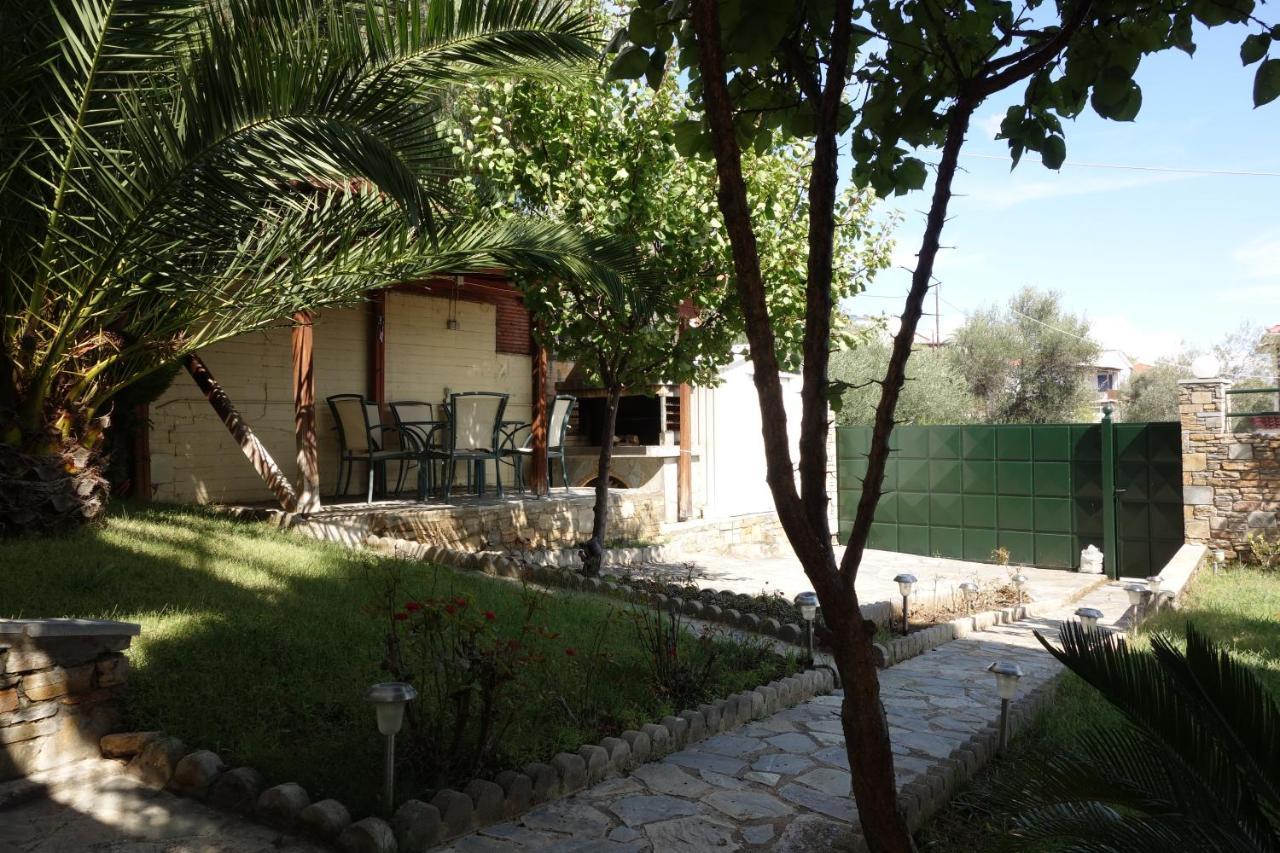 Beach Front House With View Marathos  Exteriör bild